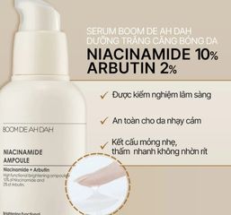 [Hàng nhập khẩu] Serum Boom De Ah Dah Niacinamide+ Arbutin 50ml - Dưỡng trắng da, giảm mụn, cấp ẩm, phù hợp mọi loại da