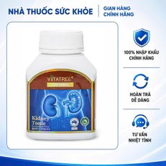 [Hàng nhập khẩu] Viên uống bổ thận Vitatree Kidney Tonic - Hỗ trợ chức năng thận với đông trùng hạ thảo và các thảo mộc 