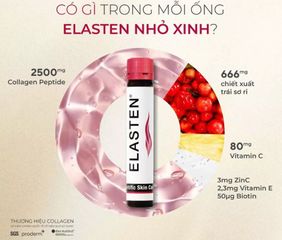 [Hàng nhập khẩu] Collagen Elasten Dạng Nước Chính Hãng Đức - Hỗ Trợ Trẻ Hóa, Tái Tạo Da, 28 Ống, Giúp Làn Da Căng Bóng, Tươi Trẻ