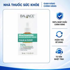 Serum Balance Niacinamide 15% - Tinh Chất Hỗ Trợ Cải Thiện Mụn và Mờ Thâm Cho Da Dầu, Dưỡng Ẩm Hiệu Quả 30ml