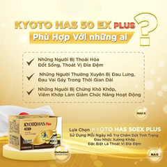 (Hàng nhập khẩu) Viên Uống Hỗ Trợ Xương Khớp Kyoto Has 50EX Plus 30 Viên - Hỗ Trợ Giảm Đau Khớp, Tăng Cường Sụn Khớp