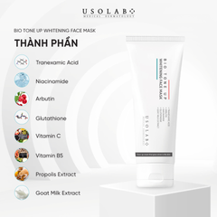 (Hàng nhập khẩu) Mặt Nạ Ủ Trắng Da Usolab Bio Tone Up Whitening Face Mask 250ml - Hỗ Trợ Làm Sáng Da, Mờ Thâm Nám, Cấp Ẩm