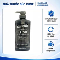 Dầu Gội Tonic Pharmaact 550ml Dành Cho Nam - Ngăn Ngừa Gàu, Cung Cấp Độ Ẩm, Hương Thơm Nam Tính, Tóc Khỏe Đẹp Tự Nhiên