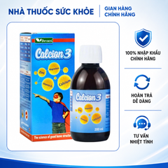 (Hàng nhập khẩu) Siro Bổ Sung Canxi Cho Bé Calcion 3 200ml - Canxi Nước Kết Hợp Vitamin D3, Magie, Kẽm Hỗ Trợ Phát Triển Chiều Cao