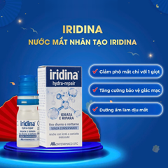 (Hàng nhập khẩu) Nước Mắt Nhân Tạo IRIDINA Hydra-Repair Lọ 10ml - Hỗ Trợ Dưỡng Ẩm, Phục Hồi Và Làm Dịu Mắt Khô, Kích Ứng