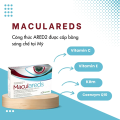 (Hàng nhập khẩu) Viên Uống Bổ Mắt Maculareds 30 Viên - Bổ Sung Vitamin Và Dưỡng Chất Cho Mắt, Hỗ Trợ Mắt Sáng Khỏe