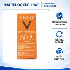 [Hàng nhập khẩu] Kem Chống Nắng Vichy Idéal Soleil SPF50 - Bảo Vệ Da Hiệu Quả Trước Tia UV - Dành Cho Da Dầu, Hỗn Hợp Thiên Dầu, Không Nhờn Dính