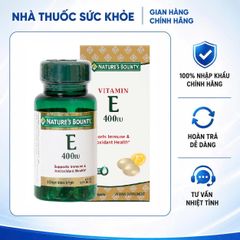 Viên Uống Nature's Bounty Vitamin E 400IU 30 Viên