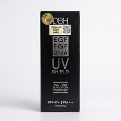 (Hàng nhập khẩu) Kem Chống Nắng DBH UV Shield EGF FGF DNA SPF47 - Bảo Vệ Da Khỏi Tia UVA/UVB, Cấp Ẩm, Dưỡng Da Khỏe Mạnh, 60ml
