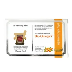 (Hàng nhập khẩu) Viên Uống Pharma Nord Bio-Omega 7 Hỗ Trợ Thị Lực, Giảm Khô Da 30 Viên