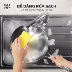 (Hàng nhập khẩu) Chảo Nguyên Khối Sâu Lòng Inox 18/10 Gume Trimax GM-W1524 Size 24