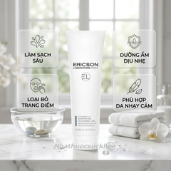 (Hàng nhập khẩu) Gel Tẩy Trang Ericson Biodorfine Cleansing Gel 150ml - Làm Sạch Sâu, Loại Bỏ Lớp Trang Điểm, Dưỡng Ẩm Dịu Nhẹ