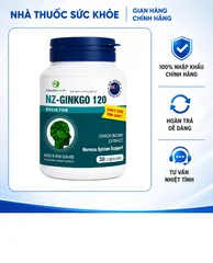 (Hàng nhập khẩu) Viên uống NZ – Ginkgo120 hỗ trợ bổ não hộp 30 viên