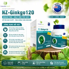 (Hàng nhập khẩu) Viên uống NZ – Ginkgo120 hỗ trợ bổ não hộp 30 viên