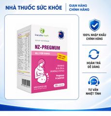 (Hàng nhập khẩu) Viên uống Nz-Pregmum hỗ trợ bổ sung vitamin tổng hợp cho bà bầu hộp 30 viên