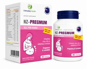 (Hàng nhập khẩu) Viên uống Nz-Pregmum hỗ trợ bổ sung vitamin tổng hợp cho bà bầu hộp 30 viên