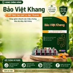 (Hàng chính hãng) Viên Uống Bảo Việt Khang Hỗ Trợ Dạ Dày & Đại Tràng - Hộp 20 viên