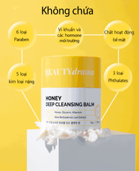 (Hàng nhập khẩu) Sáp Tẩy Trang BEAUTYdrama Honey Deep Cleansing Balm 50g Đa Năng Kiêm Rửa Mặt Làm Sạch Sâu