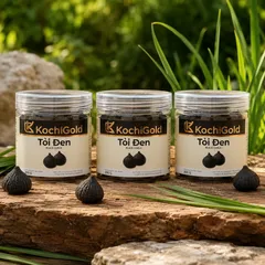 (Hàng chính hãng) Tỏi đen cô đơn bóc vỏ KochiGold - Hộp 200g