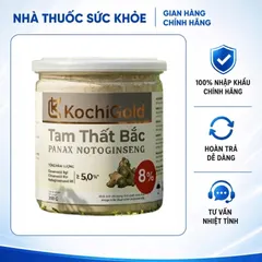 (Hàng chính hãng) Tam Thất Bắc Nguyên Chất KochiGold dạng bột hàm lượng 8% - Hộp 200g