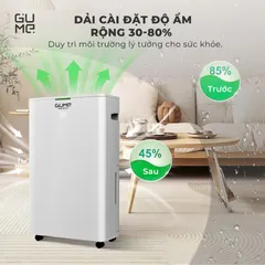 (Hàng nhập khẩu) Máy hút ẩm kèm lọc không khí GUME GM-D2 400W dung tích 6.5L