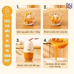 (Hàng nhập khẩu) Máy Xay Ăn Dặm Cho Bé Gume GM-2212 Công Suất 150W