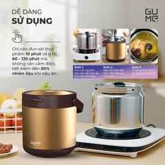(Hàng nhập khẩu) Nồi Ủ Chân Không 8L Plus Gume GM-2088 Dung Tích 8L