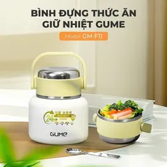 (Hàng nhập khẩu) Bình Đựng Thức Ăn Giữ Nhiệt Inox Gume Korea GM - F11 dung tích 560ml