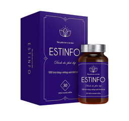 (Hàng chính hãng) Viên Uống Tiết Tố Nữ Estinfo Lọ 30 Viên - Hỗ Trợ Cải Thiện Tiết Tố, Đẹp Da, Giảm Bốc Hỏa Cho Phụ Nữ