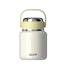 (Hàng nhập khẩu) Bình Ủ Cháo Giữ Nhiệt Inox 316 Gume GM-F188 Dung tích 800ml màu trắng