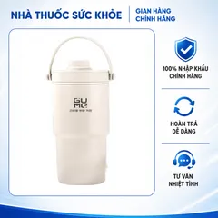 (Hàng nhập khẩu) Cốc giữ nhiệt inox 316 phủ gốm Gume GM-F3301 màu trắng 735ml