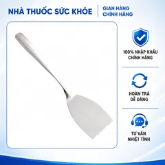 (Hàng nhập khẩu) Xẻng Lật Thức Ăn Inox 304 GUME GM-D2114 Đa Năng, Cán Dài Chống Nóng - Màu Bạc