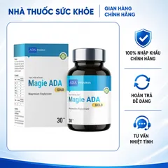 (Hàng chính hãng) Viên Uống Magie ADA Gold 30 Viên - Hỗ Trợ Giấc Ngủ, Giảm Mệt Mỏi, Tăng Cường Sức Khỏe