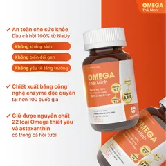 (Hàng chính hãng) Viên Uống Omega Thái Minh Hộp 30 Viên - Hỗ Trợ Bổ Sung Omega 3, Vitamin D3