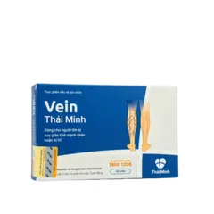 (Hàng chính hãng) Viên Uống Vein Thái Minh Hộp 30 Viên - Hỗ Trợ Tĩnh Mạch, Giảm Đau Chân, Phù Chân