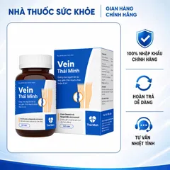(Hàng chính hãng) Viên Uống Vein Thái Minh Hộp 120 Viên - Hỗ Trợ Tĩnh Mạch, Giảm Đau Chân, Phù Chân