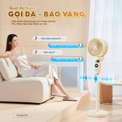 (Hàng chính hãng) Quạt Điện Thông Minh Masuto Smart Air - Điều Khiển Bằng Giọng Nói Tiếng Việt