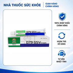 (Hàng chính hãng) Kem D79 GSV Cream Tuýp 15g - Giảm Mụn Trứng Cá, Mụn Lưng, Dày Sừng Nang Lông