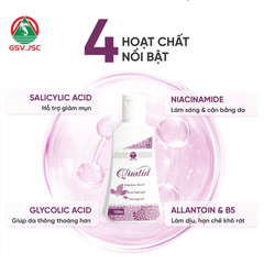 (Hàng chính hãng) Sữa Rửa Mặt Quatid 120ml - Hỗ Trợ Làm Sạch Mụn, Giảm Dầu Cho Da