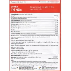 (Hàng chính hãng) Viên Uống Lohha Trí Não Thái Minh Hộp 30 Viên - Hỗ Trợ Tăng Cường Trí Nhớ, Hoạt Động Trí Não