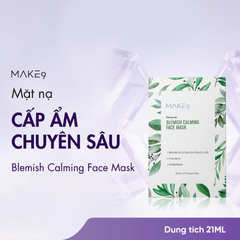 (Hàng nhập khẩu) Mặt Nạ Make9 Blemish Calming Face Mask Hỗ Trợ Làm Dịu, Cấp Ẩm & Làm Sáng Da - 1 Miếng