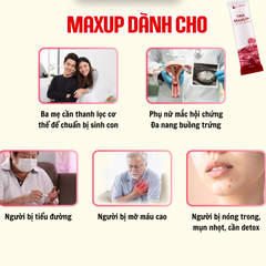 (Hàng chính hãng) Cao Trà MaxUp Hộp 30 Gói - Hỗ Trợ Mát Gan, Giảm Mụn