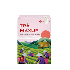 (Hàng chính hãng) Cao Trà MaxUp Hộp 30 Gói - Hỗ Trợ Mát Gan, Giảm Mụn