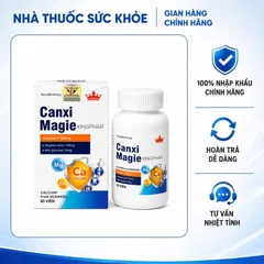 (Hàng chính hãng) Canxi Magie Kingphar - Hỗ Trợ Bổ Sung Canxi, Magie, Kẽm