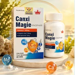 (Hàng chính hãng) Canxi Magie Kingphar - Hỗ Trợ Bổ Sung Canxi, Magie, Kẽm