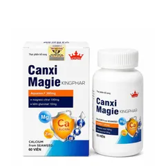 (Hàng chính hãng) Canxi Magie Kingphar - Hỗ Trợ Bổ Sung Canxi, Magie, Kẽm