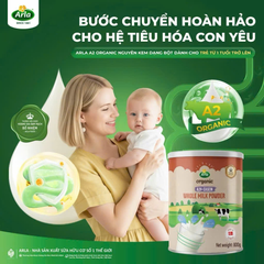 (Hàng nhập khẩu) Sữa Bột Nguyên Kem Arla A2 Organic 800g, Hữu Cơ Đan Mạch - Dành Cho Trẻ Trên 1 Tuổi