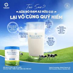 (Hàng nhập khẩu) Sữa Bellamy's Organic A2 Số 2 800g - Dành Cho Bé 6-12 Tháng Tuổi