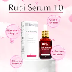 (Hàng chính hãng) Rubi Serum 10 Lọ 30ml - Dưỡng Da, Làm Đều Màu Da, Hỗ Trợ Mờ Thâm Nám