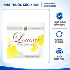 (Hàng chính hãng) Louixa Hộp 60 Viên - Bổ Sung Vitamin E, Dầu Hoa Anh Thảo Hỗ Trợ Da, Tóc, Móng Và Cân Bằng Nội Tiết Tố Nữ